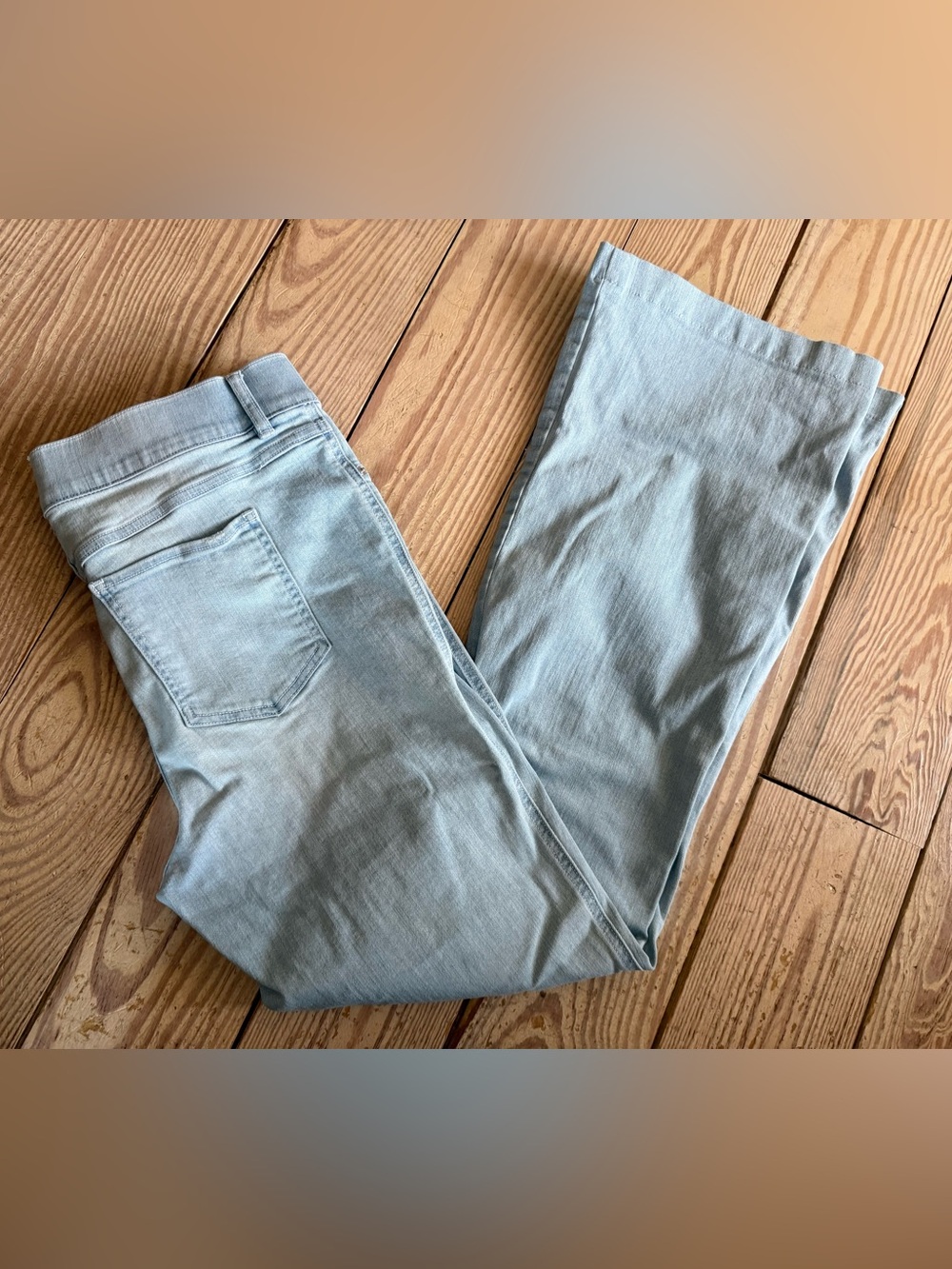 SPANX Light Blue Flare Jeans - Picture 2 of 4